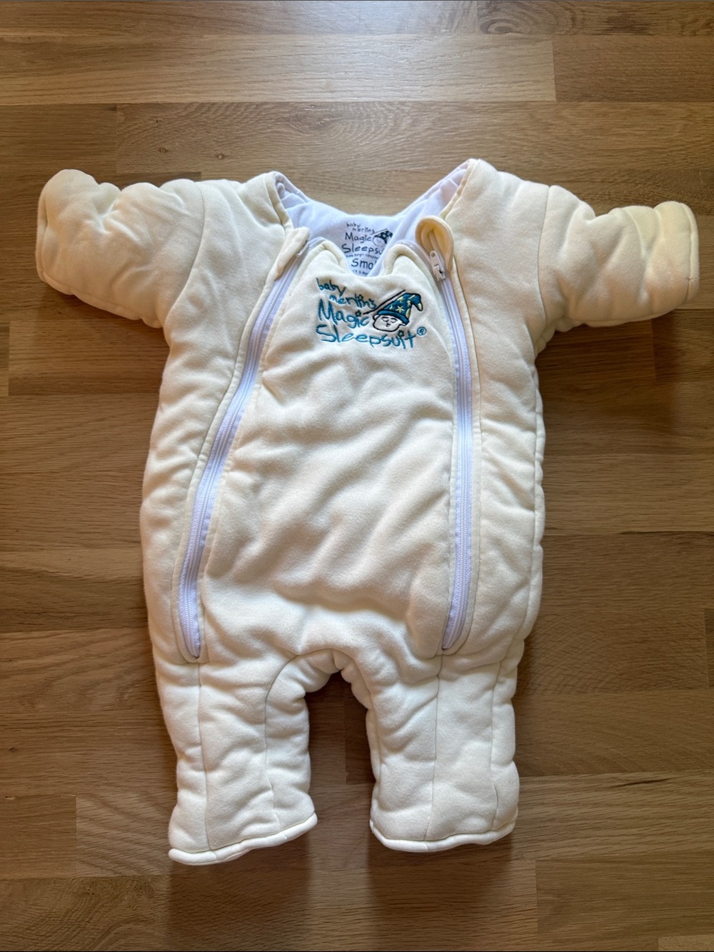 Cream Fleece Baby Sleepsuit One-Piece